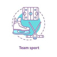 Symbol für das Eishockey-Konzept vektor