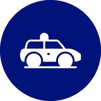 Polizeiauto kreatives Icon-Design vektor