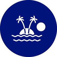 Insel kreatives Icon-Design vektor