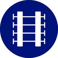 Bahngleise kreatives Icon-Design vektor