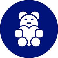 Teddy kreativ Symbol Design vektor