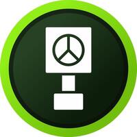 Peace-Zeichen kreatives Icon-Design vektor