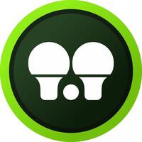 Tischtennis kreatives Icon-Design vektor