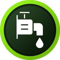 Wasserhahn kreatives Icon-Design vektor