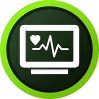 EKG-Monitor kreatives Icon-Design vektor