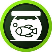 Fish Bowl kreatives Icon-Design vektor