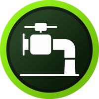 Wasserhahn kreatives Icon-Design vektor