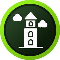 Turm kreatives Icon-Design vektor