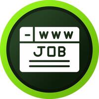 kreatives Icon-Design für die Jobsuche vektor