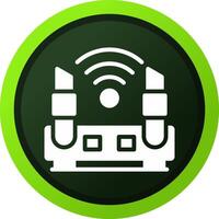 WLAN-Router kreatives Icon-Design vektor