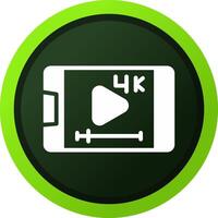 Video-Streaming kreatives Icon-Design vektor