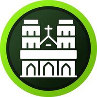 Notre Dame kreatives Icon-Design vektor