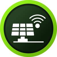 Solarpanel kreatives Icon-Design vektor