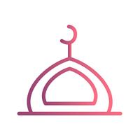 Moschee-Vektor-Symbol vektor