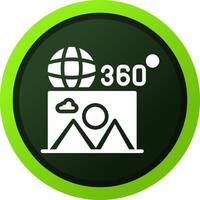360 Bild kreativ Symbol Design vektor