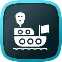 Piratenschiff kreatives Icon-Design vektor