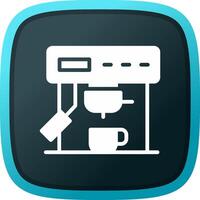 Kaffeemaschine kreatives Icon-Design vektor