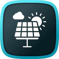 Solarpanel kreatives Icon-Design vektor