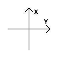Achsen-Vektor-Symbol vektor