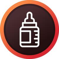 Babyflasche kreatives Icon-Design vektor