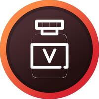 Vitamin kreatives Icon-Design vektor