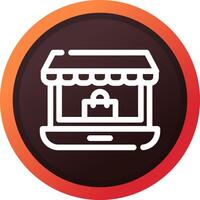 E-Commerce-kreatives Icon-Design vektor