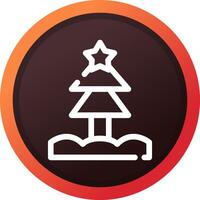 Weihnachtsbaum kreatives Icon-Design vektor