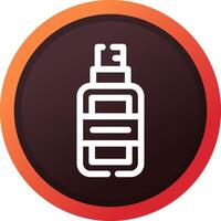 Haarspray kreatives Icon-Design vektor