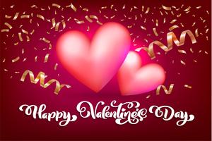 Glückliches Valentinsgruß-Tagestypographie-Vektordesign für Grußkarten und Plakat vektor
