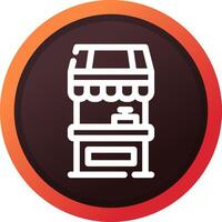 Food Stand kreatives Icon-Design vektor