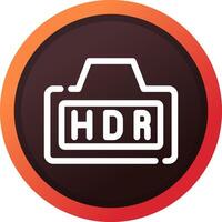 hdr kreativ ikon design vektor