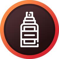 Haarspray kreatives Icon-Design vektor