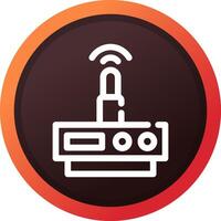 WLAN-Router kreatives Icon-Design vektor