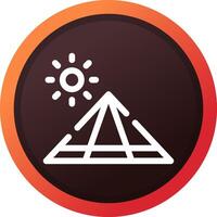 Pyramide kreatives Icon-Design vektor