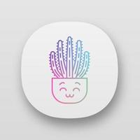 orgelpipa kaktus app ikon vektor