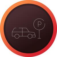 Taxi Parkplatz kreativ Symbol Design vektor