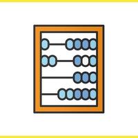 Abakus-Farbsymbol. isolierte Vektorillustration vektor