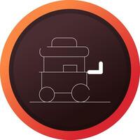 Food Cart kreatives Icon-Design vektor