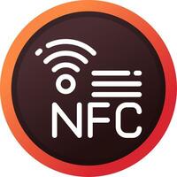 nfc kreativ ikon design vektor