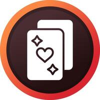 Poker kreatives Icon-Design vektor