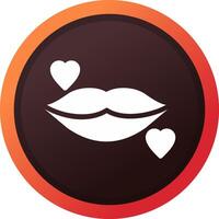 Lippen kreatives Icon-Design vektor