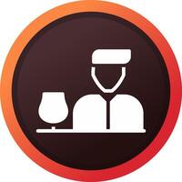 Barkeeper kreatives Icon-Design vektor