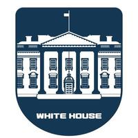 logotyp vita huset president amerika i form ny vektor