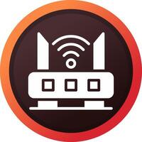 Router kreatives Icon-Design vektor