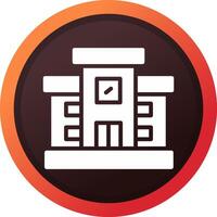 Bibliothek kreatives Icon-Design vektor