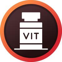 Vitamin kreatives Icon-Design vektor