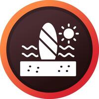 Paddle Surf kreatives Icon-Design vektor