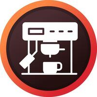 Kaffeemaschine kreatives Icon-Design vektor