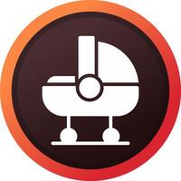 Babybett kreatives Icon-Design vektor