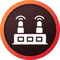 WLAN-Router kreatives Icon-Design vektor